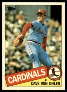 1985 Topps Tiffany #177 Dave Von Ohlen St. Louis Cardinals