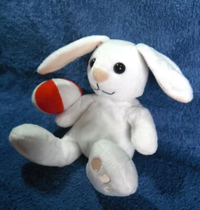 *202016*  Coca Cola bunny rabbit with striped ball - plush - 13cm - Picture 1 of 4