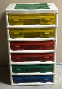 Lego IRIS 6 cajones unidad de almacenamiento con piezas y piezas aproximadamente 7 libras - Imagen 1 de 8