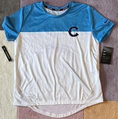 Nueva con etiquetas Camisa para mujer Nike DriFit 2019 Chicago Marathon Miler CK0743-100 talla mediana Foto 1 de 4