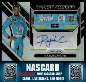 2023 Panini Prizm Rookie Stripes Silver Prizm Rajah Caruth (RC) - Picture 1 of 2