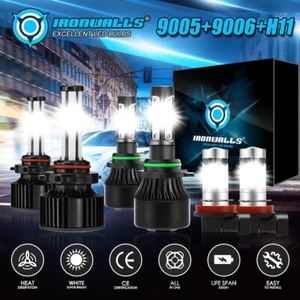 6X LED Headlight+Fog Light Bulbs Kit For Honda Civic 2006-2015 Accord 2006-2012 - Bild 1 von 12