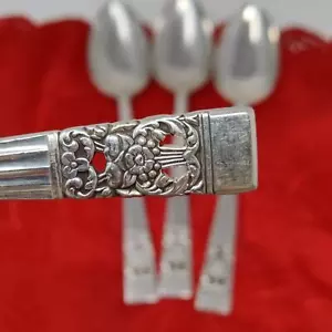 6X Oneida CORONATION 7 1/4" Silver Plated Tablespoons - Picture 1 of 10