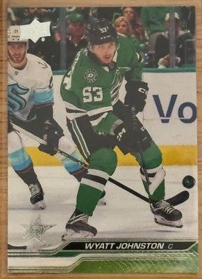 (2)2023-24 Upper Deck Series 2 Wyatt Johnston - Dallas Stars #308 - Image 1 of 2