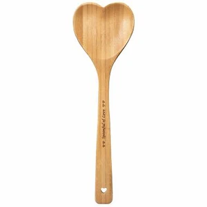 HEART Spoon SPOONFUL OF LOVE Bamboo Engraved Wooden Serving Gift Wood Country - Picture 1 of 4