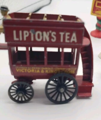 Matchbox Models of Yesteryear Y-12 Lesney  Horsedrawn London Bus Lipton Tea Cart - Image 1 of 4
