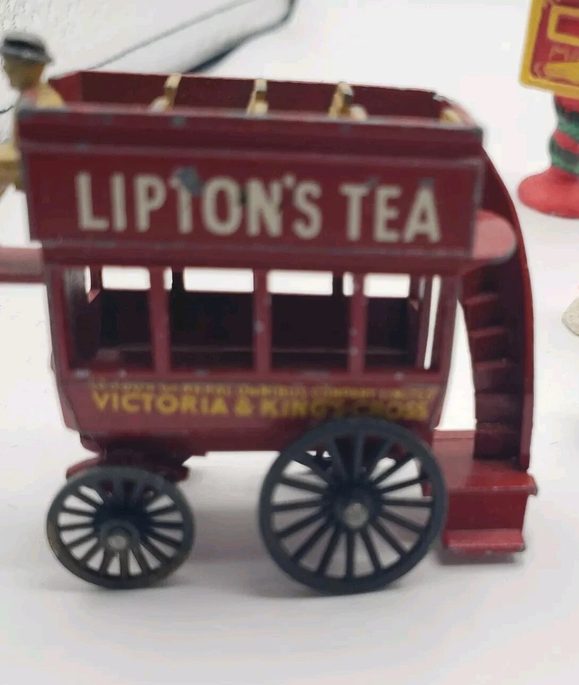 Matchbox Models of Yesteryear Y-12 Lesney  Horsedrawn London Bus Lipton Tea Cart - Image 1 of 4