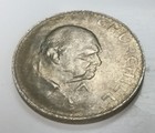 Winston Churchill Silver Crown Coin Prime Minister VE Day VJ World War II I Old