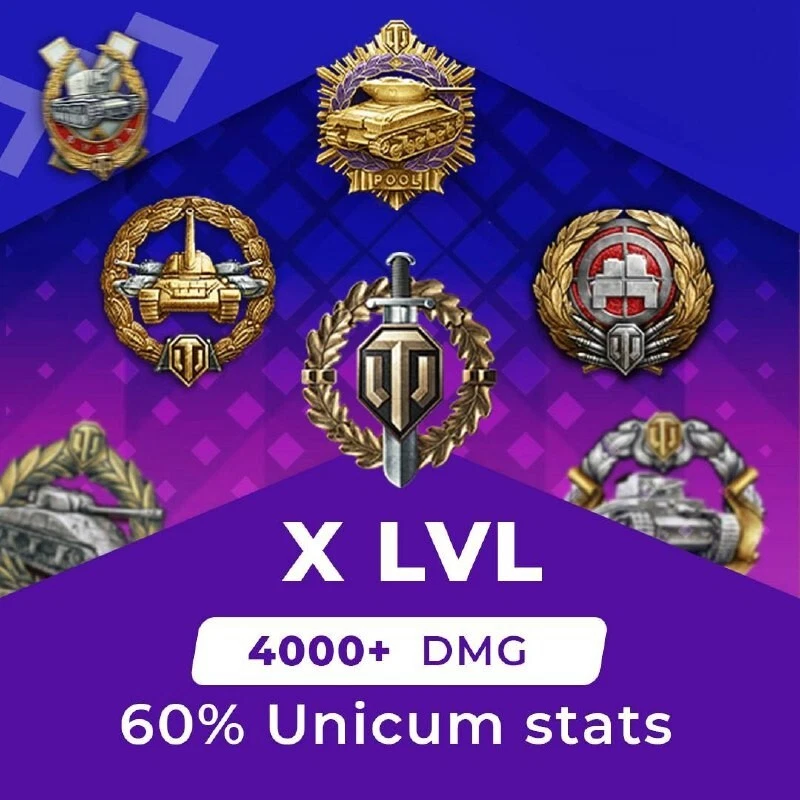World of Tanks (WoT) | Boost dmg 4000+ Tier X tanks | Unicum stats | EU/NA - Image 1 of 1