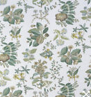 Cowtan & Tout Curtain Fabric 'LINNAEUS' 3 METRES EMERALD/IVORY Linen Blend