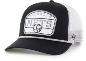 '47 Brand Brooklyn Nets Patch Hitch Adjustable Hat Cap Snapback Black Rope NBA - Bild 1 von 2