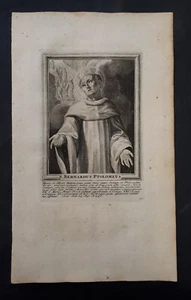 incis. Martiri e Santi 1725: san Bernardo Tolomei - Siena - Imagen 1 de 6