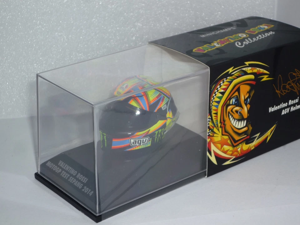 MINICHAMPS valentino rossi Modèle Diecast AGV Casque Motogp Test Sepang 2016