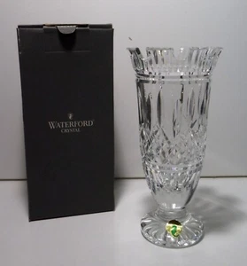 *EXCELLENT* Waterford Crystal LISMORE (1957-) Castle Vase 8" Made in Ireland Box - Picture 1 of 9