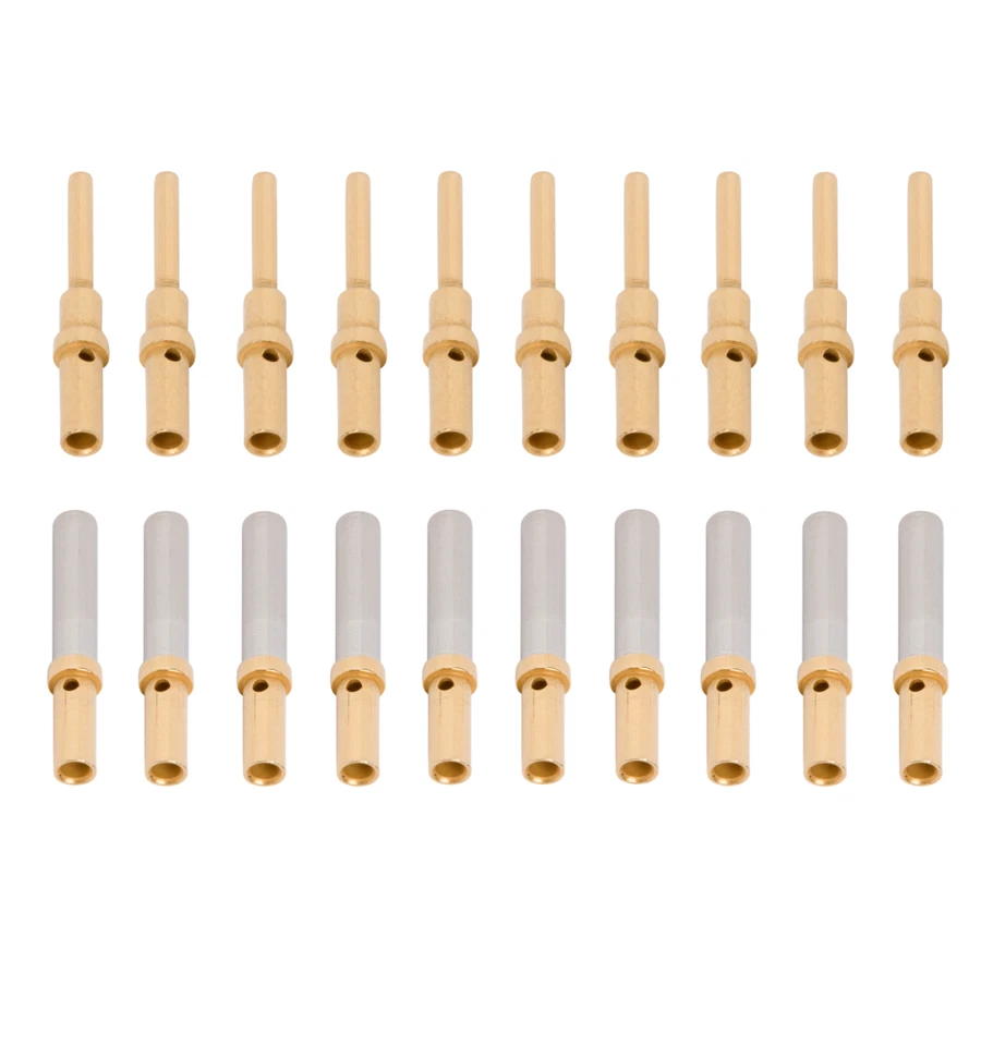 [20x] Deutsch DT Terminal 16-20 AWG Gold Solid Pin 0460-202-1631  0462-201-1631 - Image 1 of 1