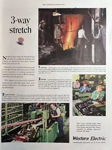1951 Western electric Manufacturing Supply Bell System Melting VTG Print Ad - Picture 1 of 1