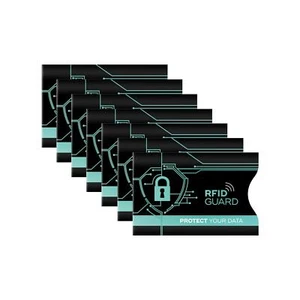 7x RFID & NFC Block Abschirmung Anti-Phishing Karten Hülle Sleeves RFID Schutz - Bild 1 von 4