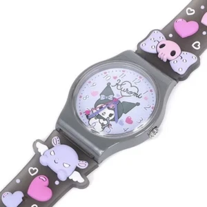 Sanrio Kuromi Rubber Watch - Sanrio Official - Japan Limited Edition Kawaii Qute - Picture 1 of 8
