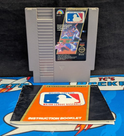 Major League Baseball - Nintendo Entertainment System NES 1988 Cartucho, Manual