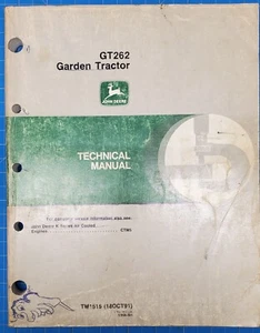 John Deere GT 262 Garden Tractor TM1792 Technical Manual - Picture 1 of 3