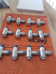 FESTO GRLA-8-14 FLOW CONTROL VALVES NRV LOT OF 12 UNUSED STOCK - Picture 1 of 8