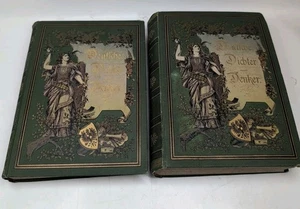 Antique German Book 1884: German Poets and Thinkers History of German Literature - Picture 1 of 24