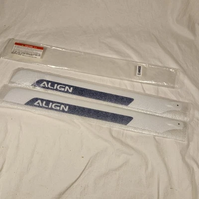 Align 425F Carbon Fiber Main Rotor Blades Set 500HH13 RC Helicopter 2pcs New - Image 1 of 4