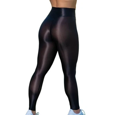 MARKENLOS Sexy High Waist Leggings Damen | Transparent Stretch Tights for Sports & Fitness