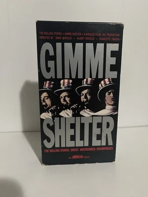 Gimme Shelter VHS The Rolling Stones Uncut Uncensored Unsurpassed 1991 - Image 1 of 4