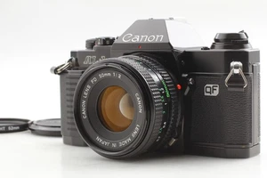 [Near MINT] CANON AL-1 Black SLR 35mm Film camera & New FD 50mm F2.0  From JAPAN - Picture 1 of 14