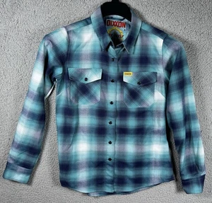 Dixxon Flanellhemd Damen klein kariert Perlen Druckknopf Westerntaschen The Shelf - Bild 1 von 12