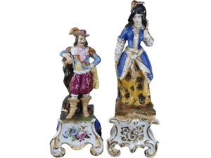 Botellas perfumadas de porcelana francesa antigua París c1840 - Imagen 1 de 5