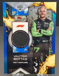 Topps Finest Formula 1 2024 - Reliquias F1 Valtteri Bottas #F1R-BOT Azul/75 (MEM) - Imagen 1 de 2