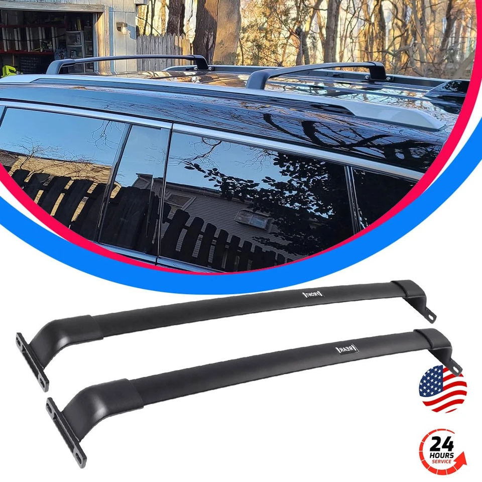 Barras transversales de techo mejoradas 220 lb para Nissan Armada 2017-2024 aluminio Foto 1 de 4