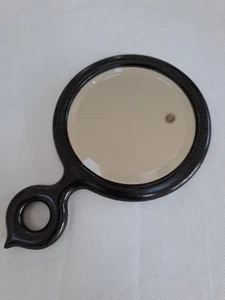Vintage Ebony Hand Mirror - Picture 1 of 3