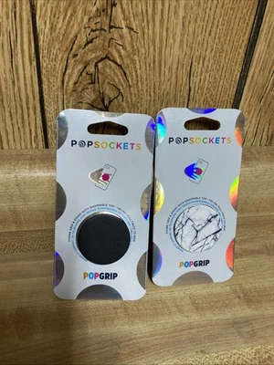 2 Pack PopSockets Phone Grip with Expanding Kickstand, Adhesive Grip New - Image 1 of 4