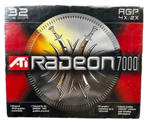 ATI Radeon 7000 AGP 32MB Graphics Card - NA Version (Sealed) - Picture 1 of 5