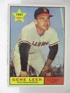 1961 Topps #527 Gene Leek Rookie NM+ High Number Angels Centered - Picture 1 of 2