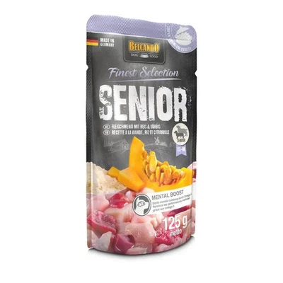 Belcando Frischebeutel 125g(EUR 11,12 / Kg )Senior Fleischmenü mit Reis & Kürbis - Bild 1 von 2