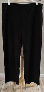 Eileen Fisher Petite Damen PL grau Pull-On Stretch Ponte Strickhose gebraucht, in einwandfreiem Zustand - Bild 1 von 5