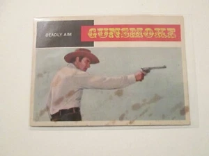 1958 Topps Western Gun Smoke # 12 Deadly Aim Sehr gute Flecken auf der Vorderseite - Bild 1 von 1