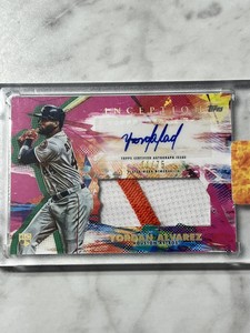 2020 Topps Inception Yordan Alvarez Patch Auto RC IAP-YA 11/75