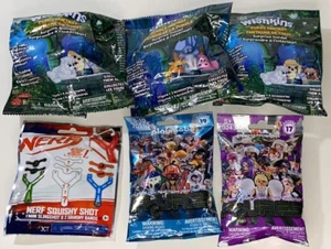 WISHKINS Jungle/Puppy fantasy, Playmobile & NERF Blind Bag Lot of 6 NEW/Unopened - Picture 1 of 5