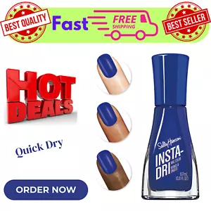 Sally Hansen Insta-Dri Nail Color Polish, Blue 0.31 fl oz, Quick Dry Free Shippi - Picture 1 of 3