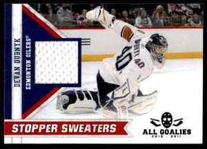 2010-11 Panini All-Goalies Stopper Sweaters Devan Dubnyk Edmonton Oilers #11
