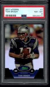 TOM BRADY 2012 eTopps #1 Graded PSA 8 NM-MT New England Patriots RARE #/749 - Picture 1 of 1