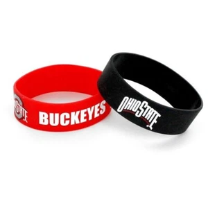 Ohio State Buckeyes breites Gummiarmband - 2er-Pack - Bild 1 von 1