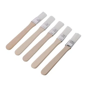 1/12Pcs Nylon Paint Brush 0.6 inch Wood Handle Furniture Bent Head Wall - Picture 1 of 10