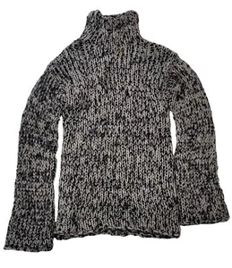 MONCLER 1952 Sweater Turtleneck Grey Boucle Knit Jumper Womens M BNWT RRP450