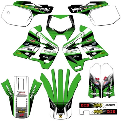 1991-1994 KAWASAKI KDX 200 KDX200 GRAPHICS KIT DECALS STICKERS DECO 1993 1992 - Image 1 of 2